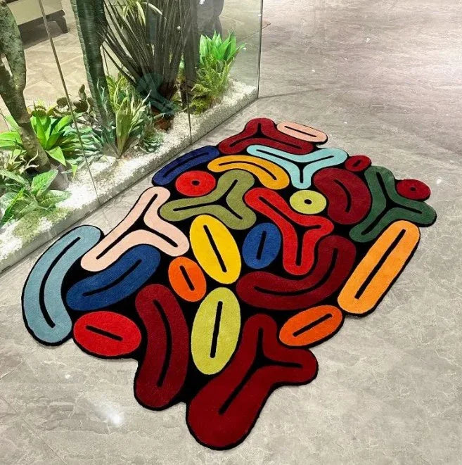 Artistic Irregular Plush Carpet