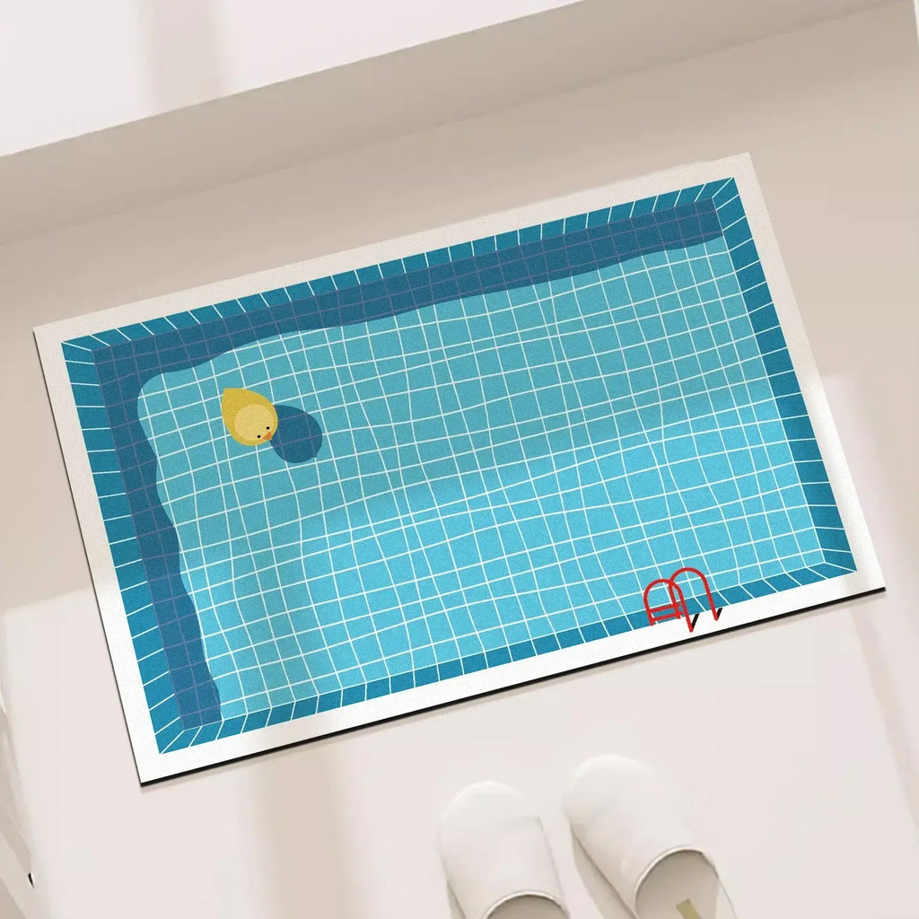 Bathroom floor mat