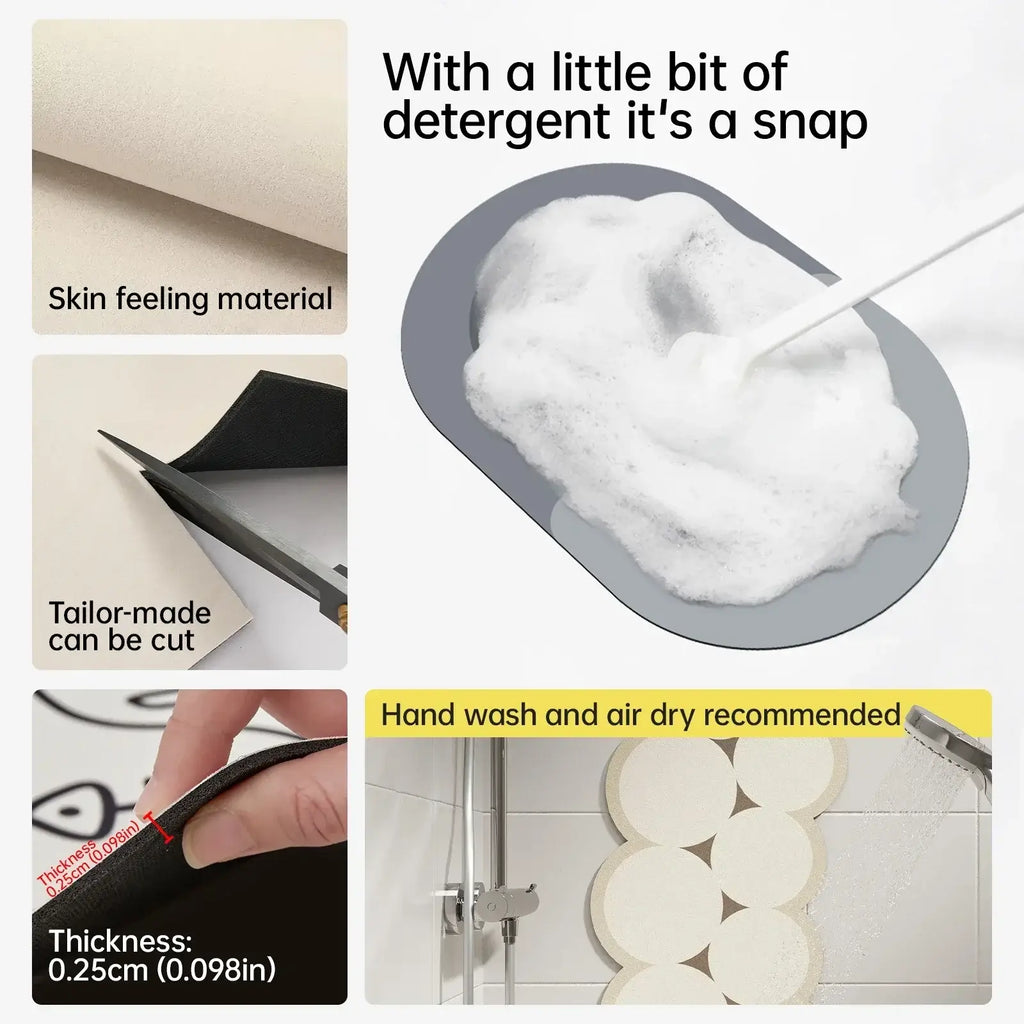 Bathroom floor mat