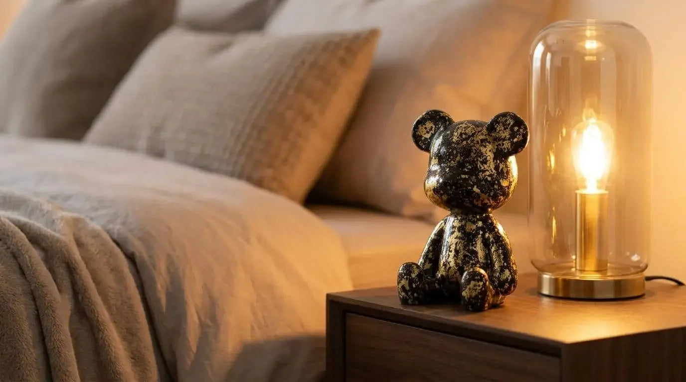 Luxe Noir Bear Figure