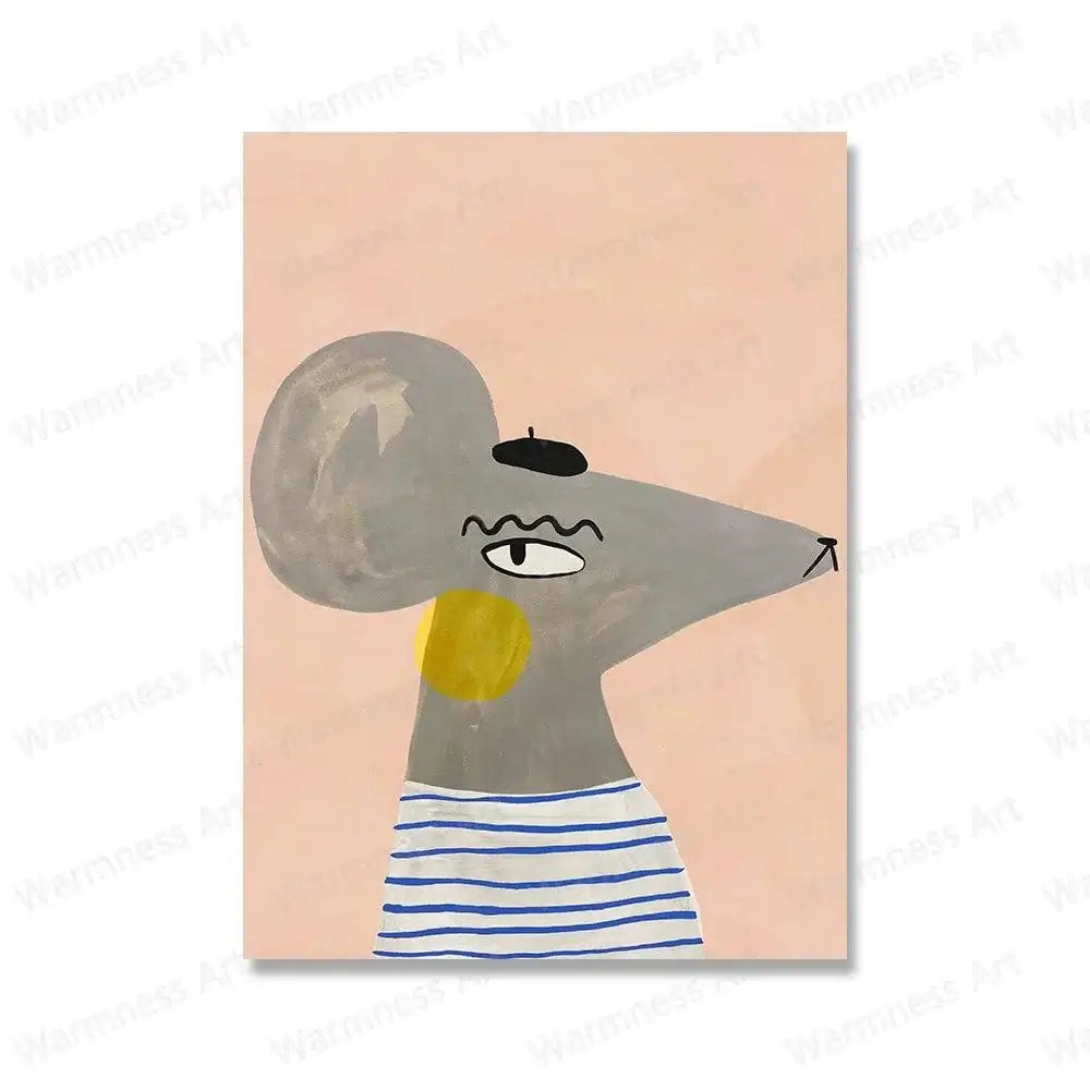 Cartoon Animal Wall Poster