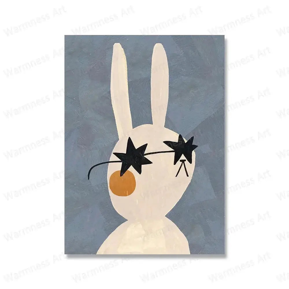 Cartoon Animal Wall Poster