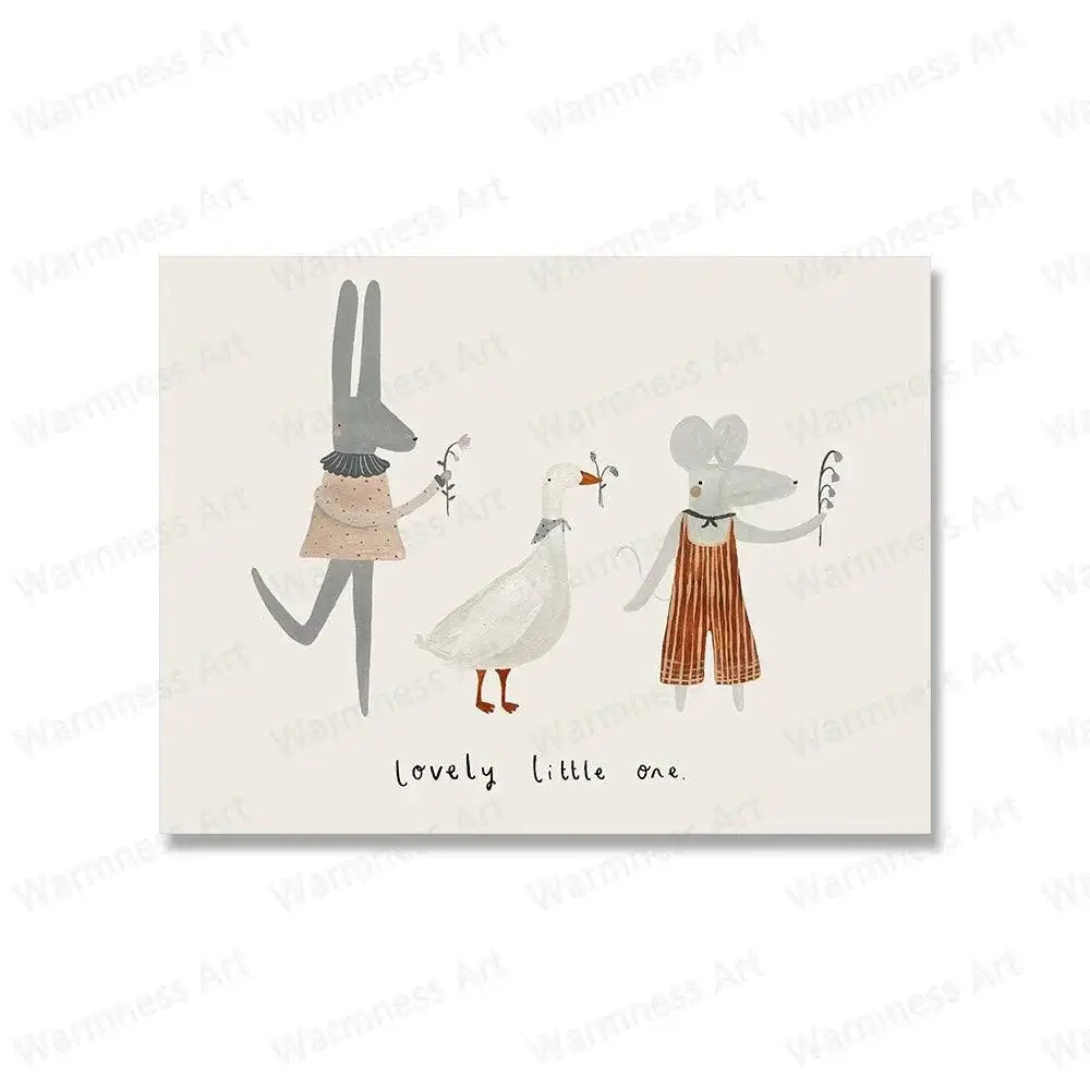 Cartoon Animal Wall Poster