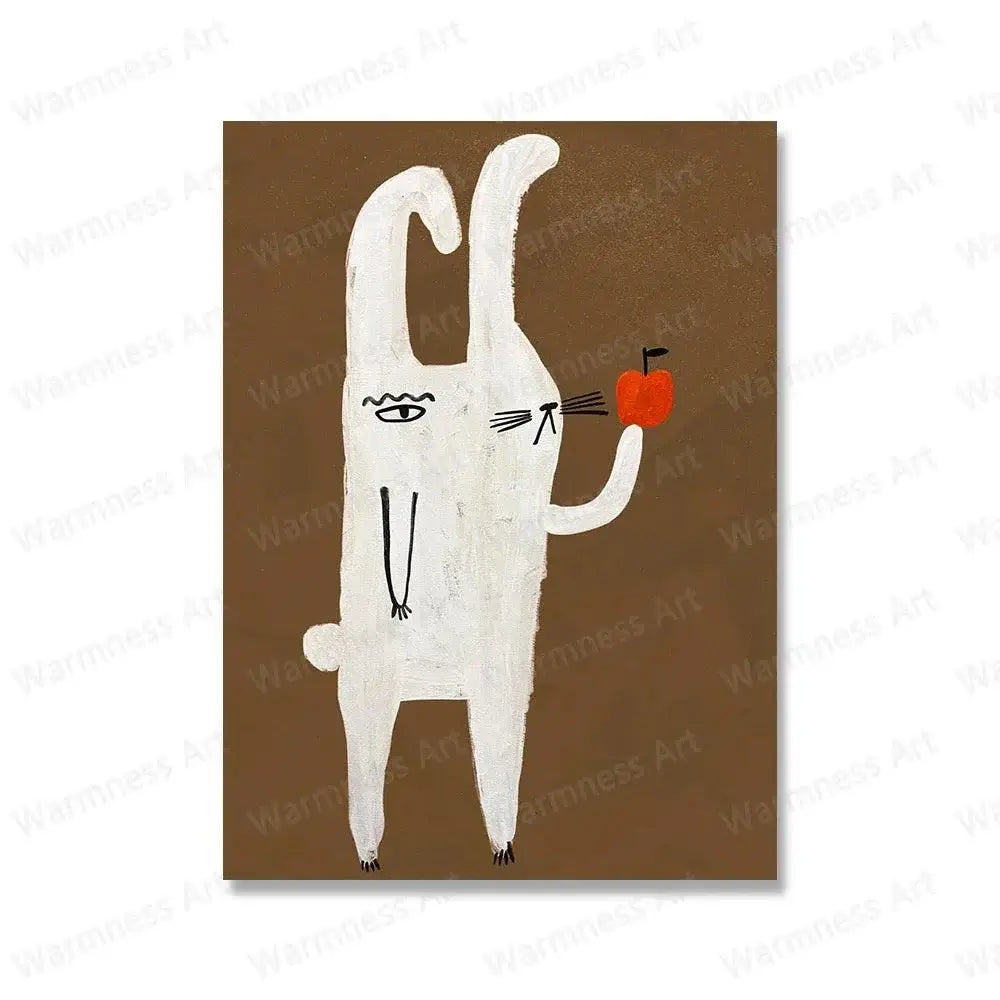 Cartoon Animal Wall Poster
