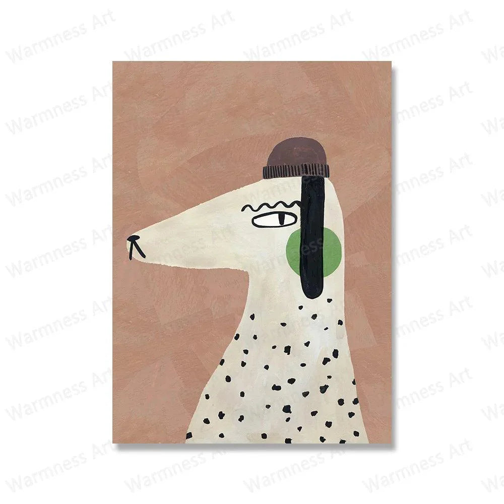 Cartoon Animal Wall Poster