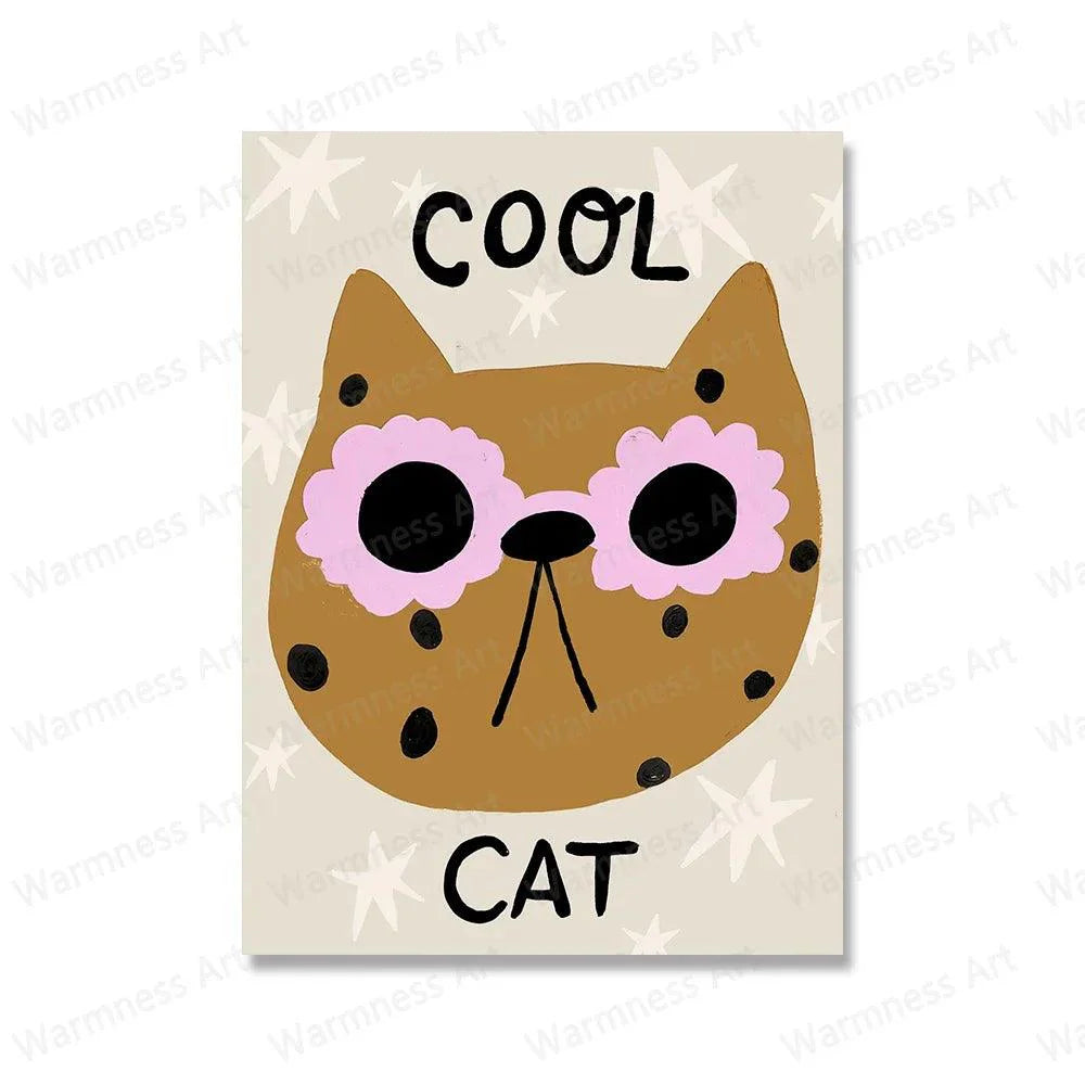 Cartoon Animal Wall Poster