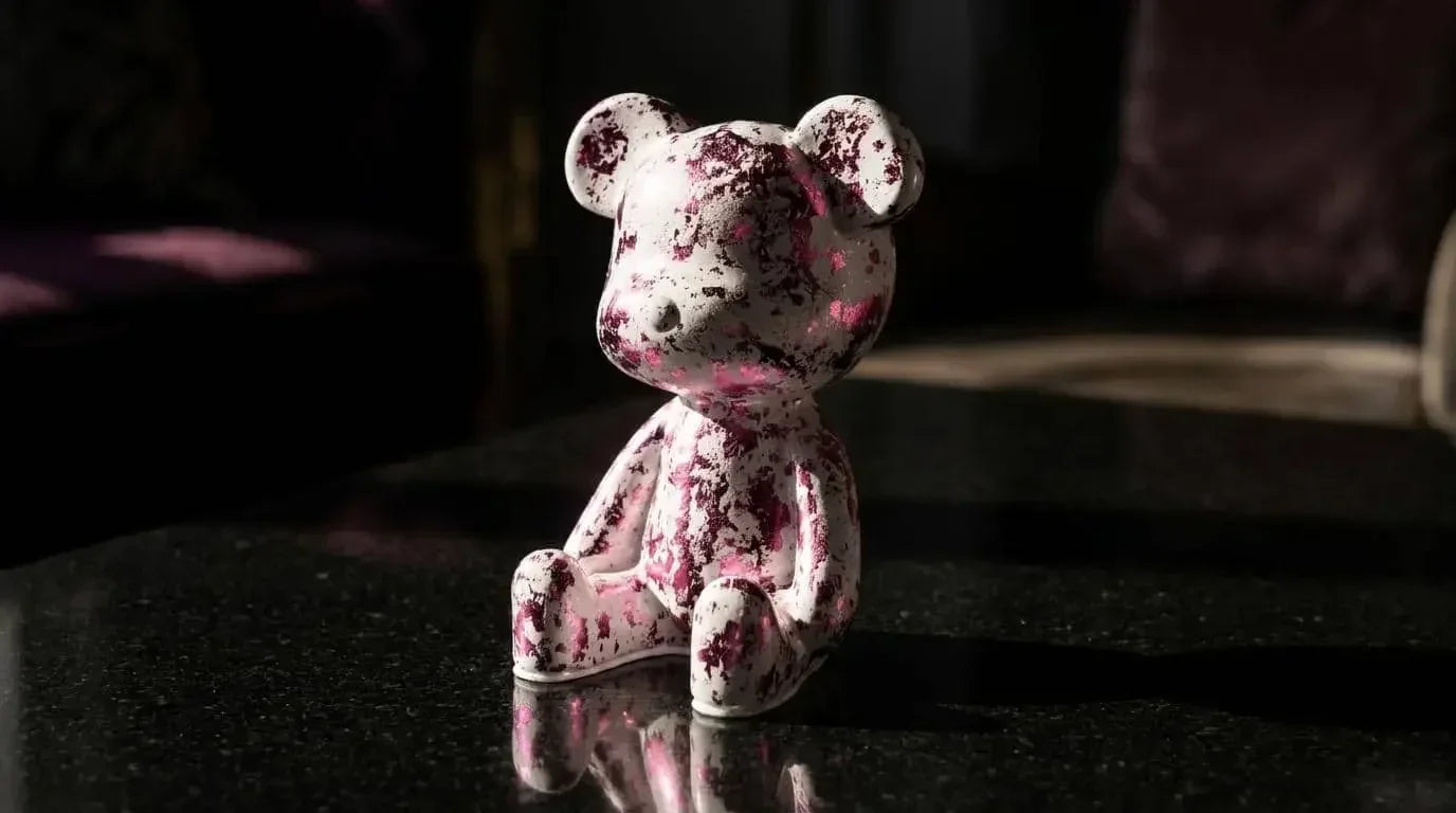 Luxe Noir Bear Figure