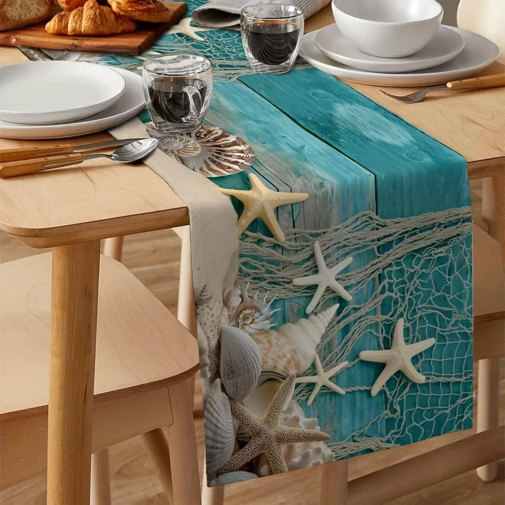 Coastal table runner