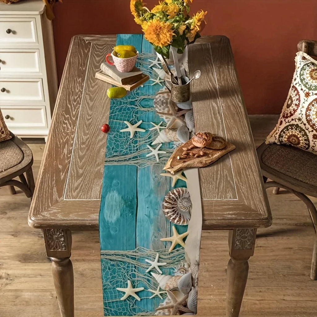 Coastal table runner