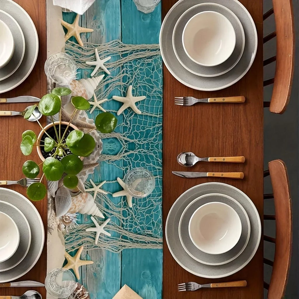 Coastal table runner