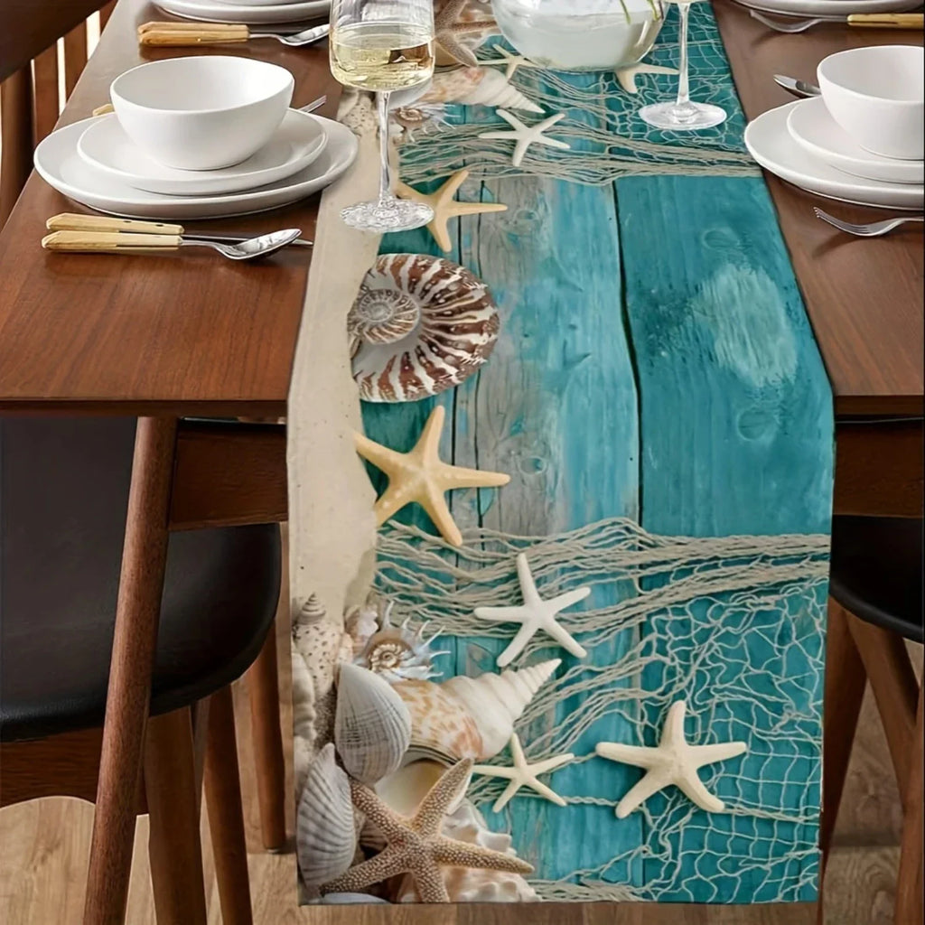 Coastal table runner