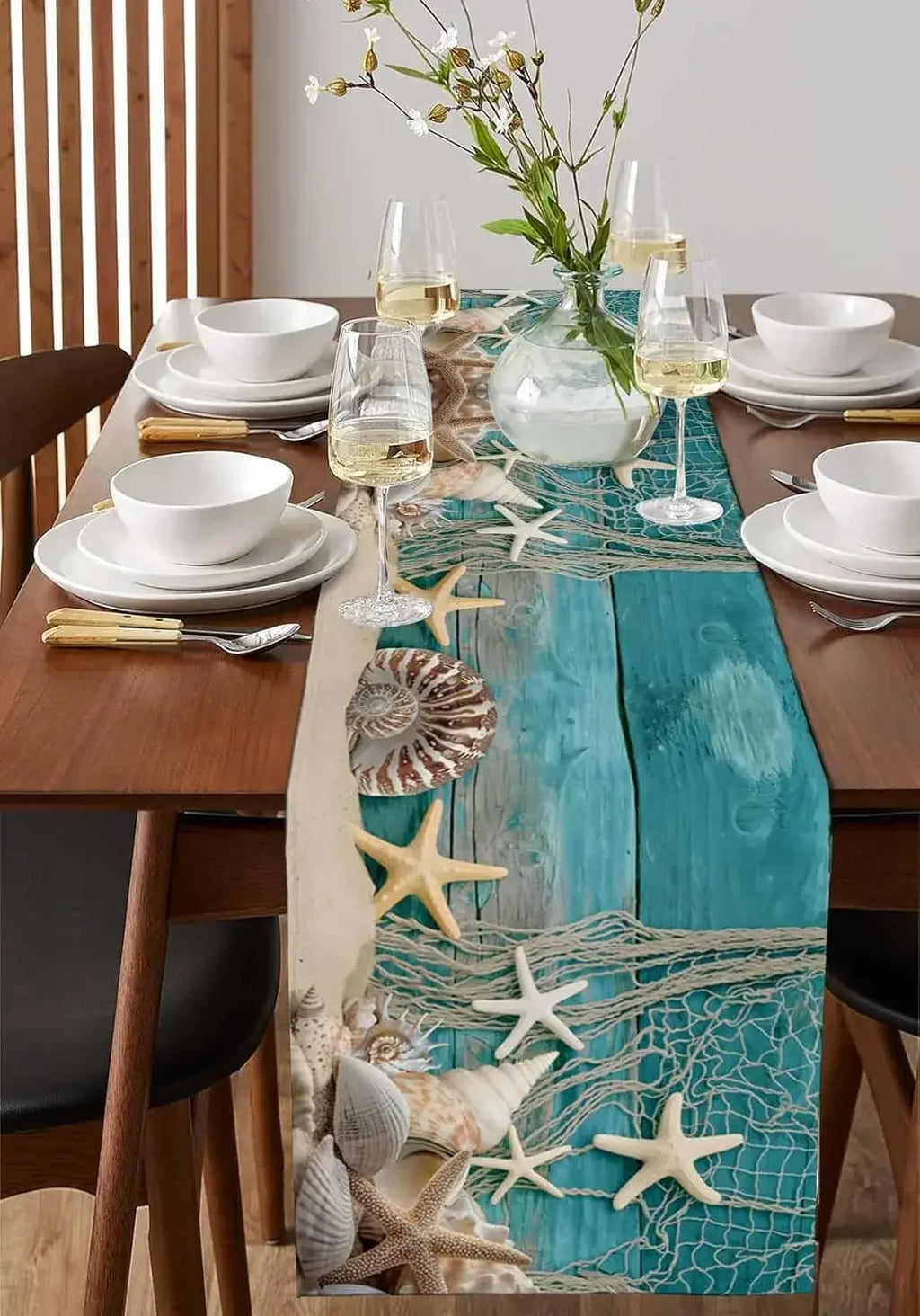Coastal table runner