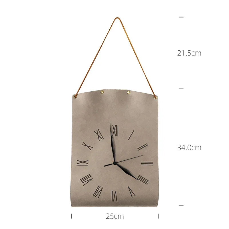 Leather Wall Clock