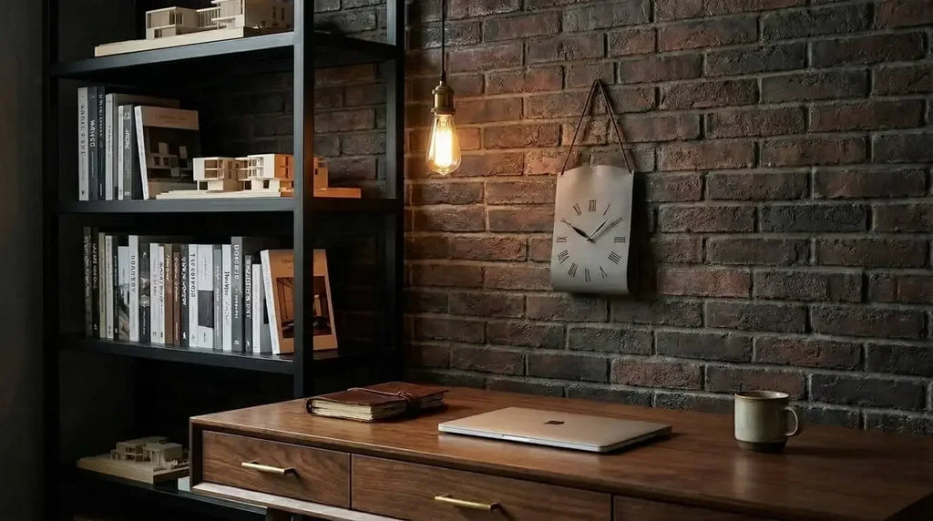 Leather Wall Clock