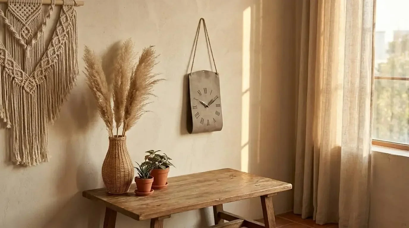 Leather Wall Clock