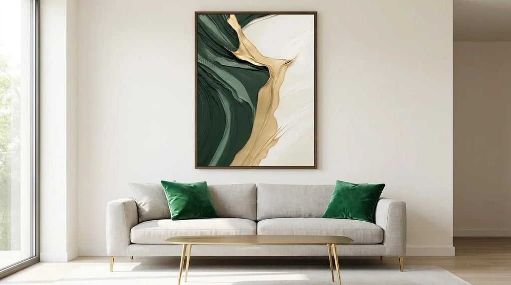 Green Abstract Art Poster