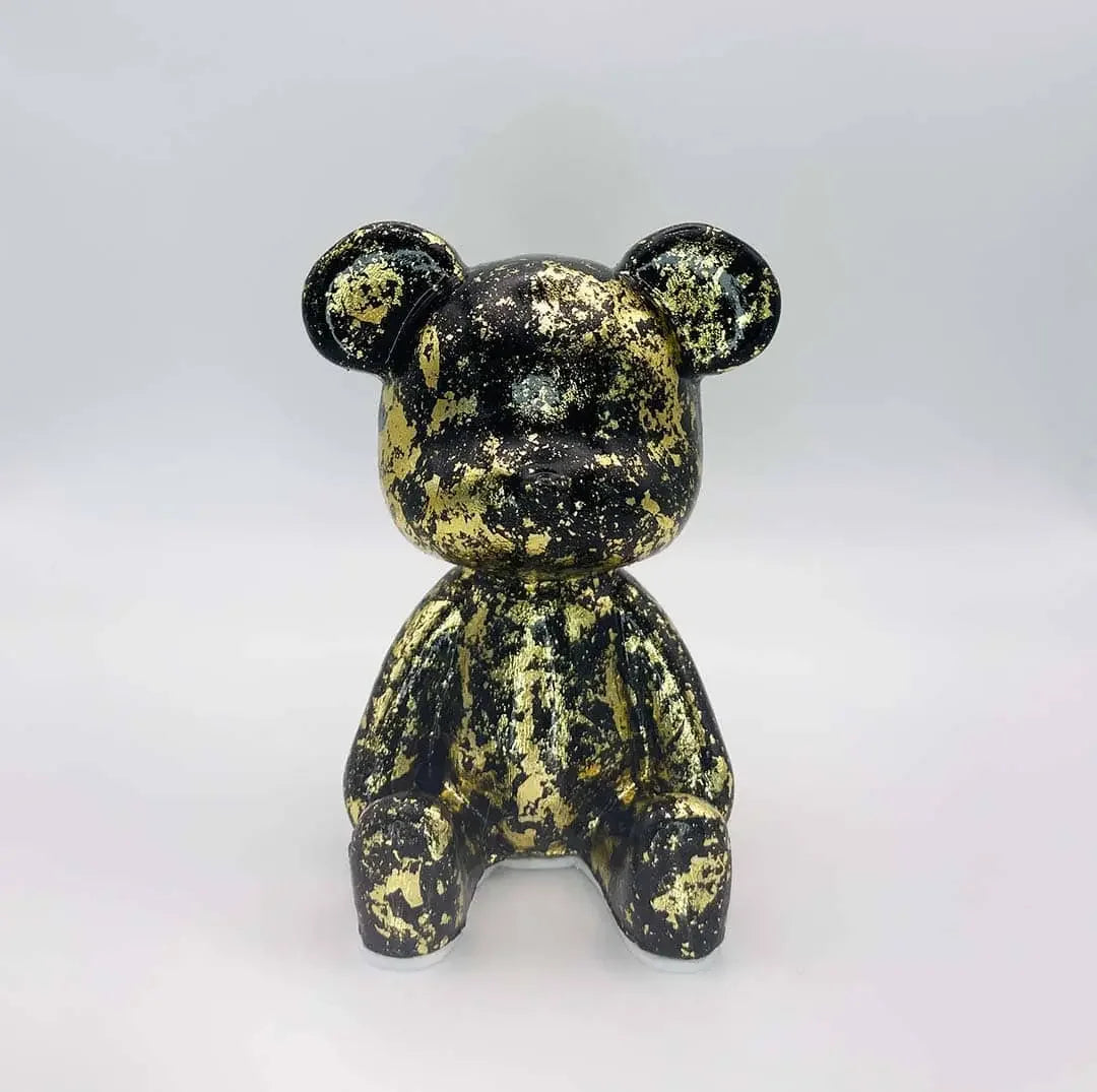 Luxe Noir Bear Figure