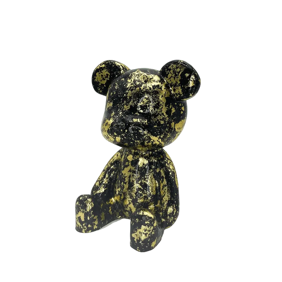 Luxe Noir Bear Figure