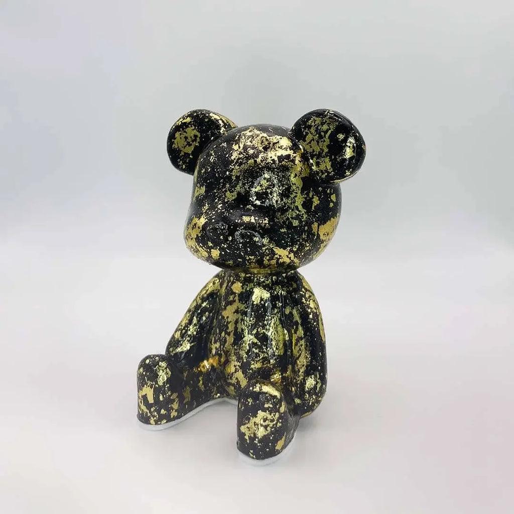 Luxe Noir Bear Figure