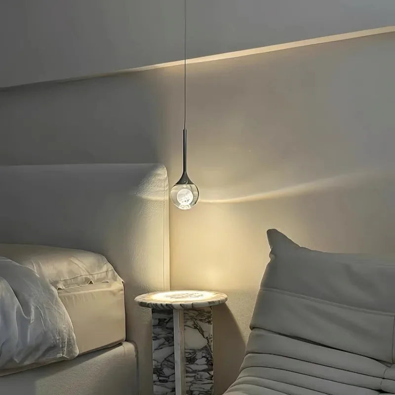 Modern Art Moon Pendant _ Brings soft lunar glow