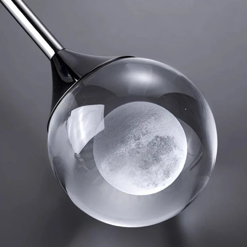 Modern Art Moon Pendant _ Brings soft lunar glow