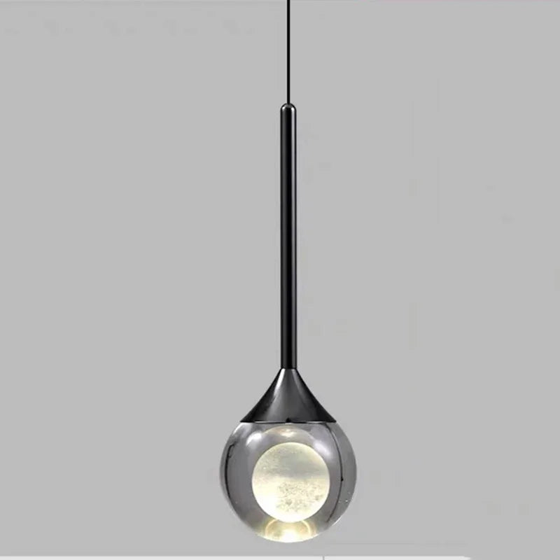 Modern Art Moon Pendant _ Brings soft lunar glow