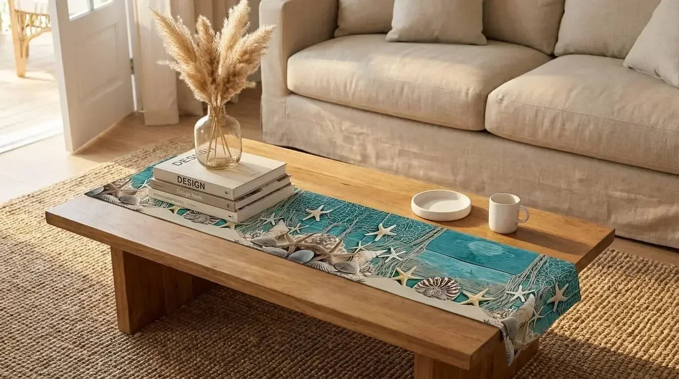Coastal table runner