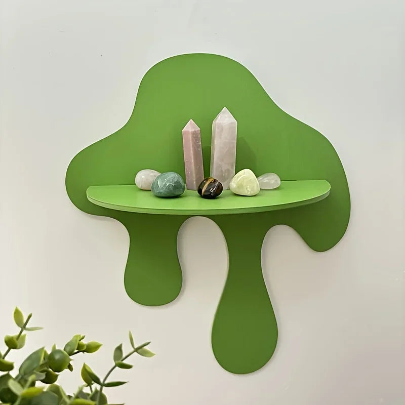 Wooden waterdrop Shelf _ Stylish Wall Accent