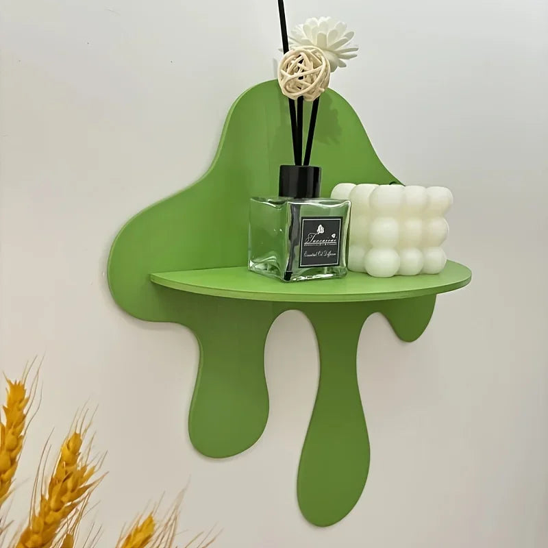 Wooden waterdrop Shelf _ Stylish Wall Accent