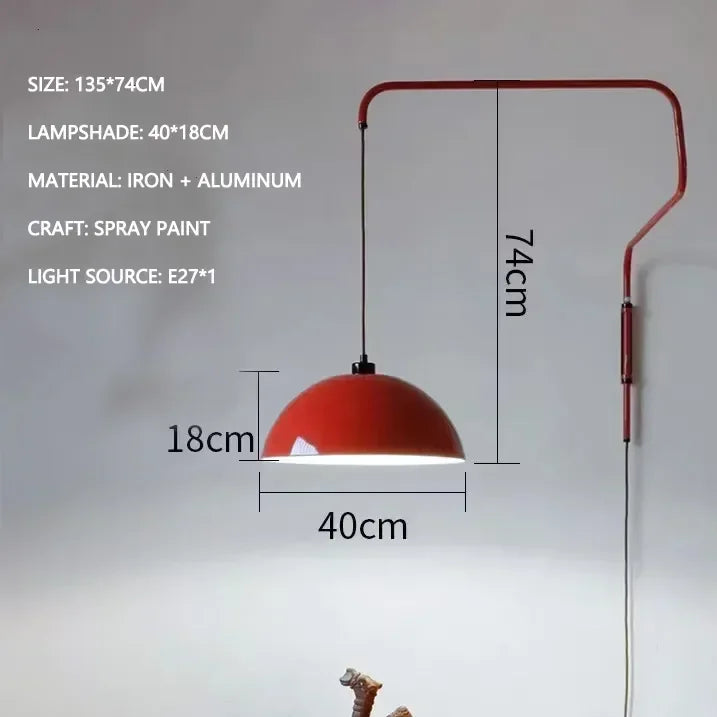 Rotatable Swing Arm Wall Lamp