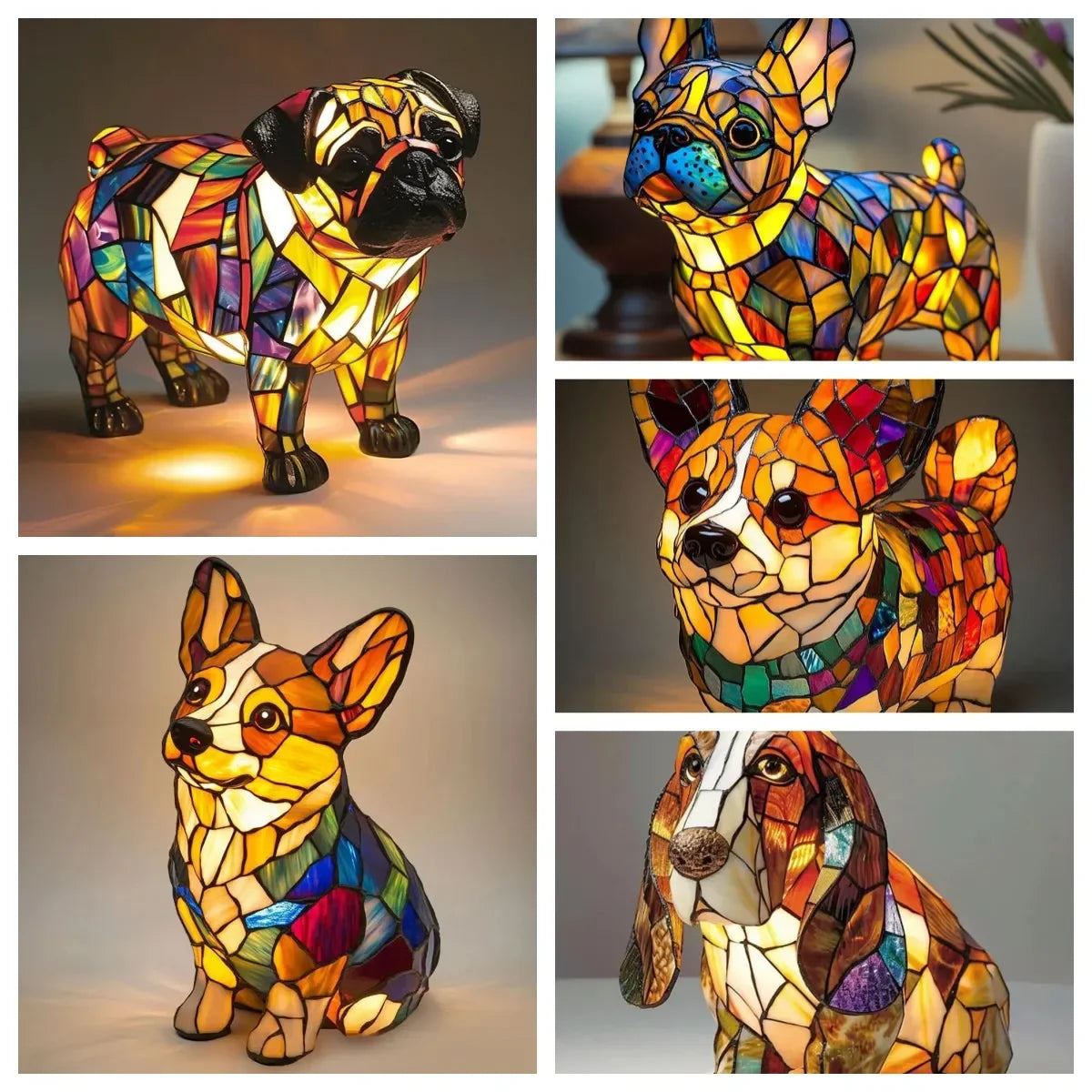 Dog Art Night Lamp _ Charm and a cozy glow
