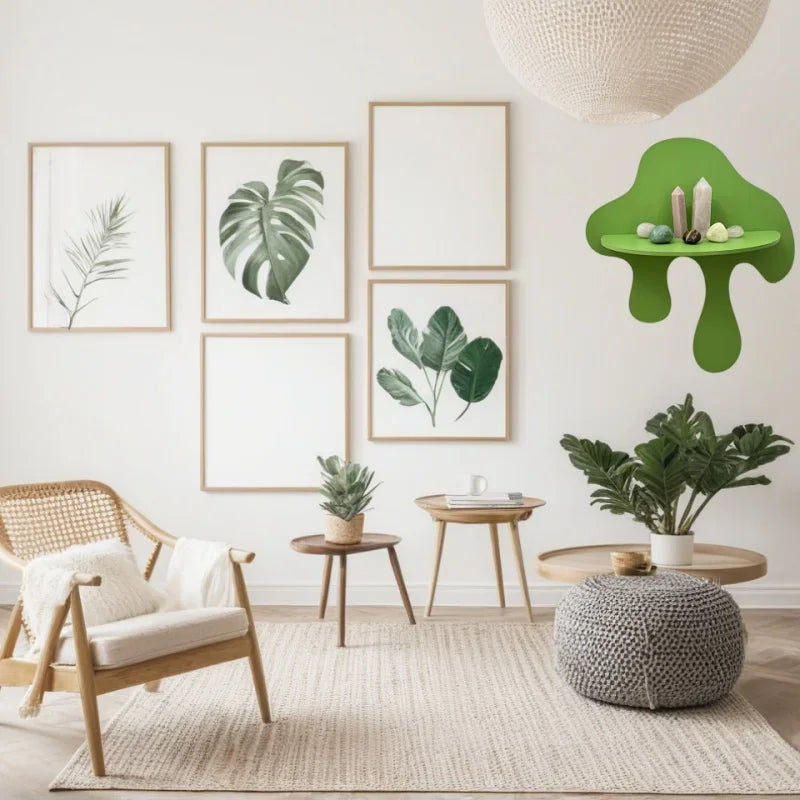 Wooden waterdrop Shelf _ Stylish Wall Accent