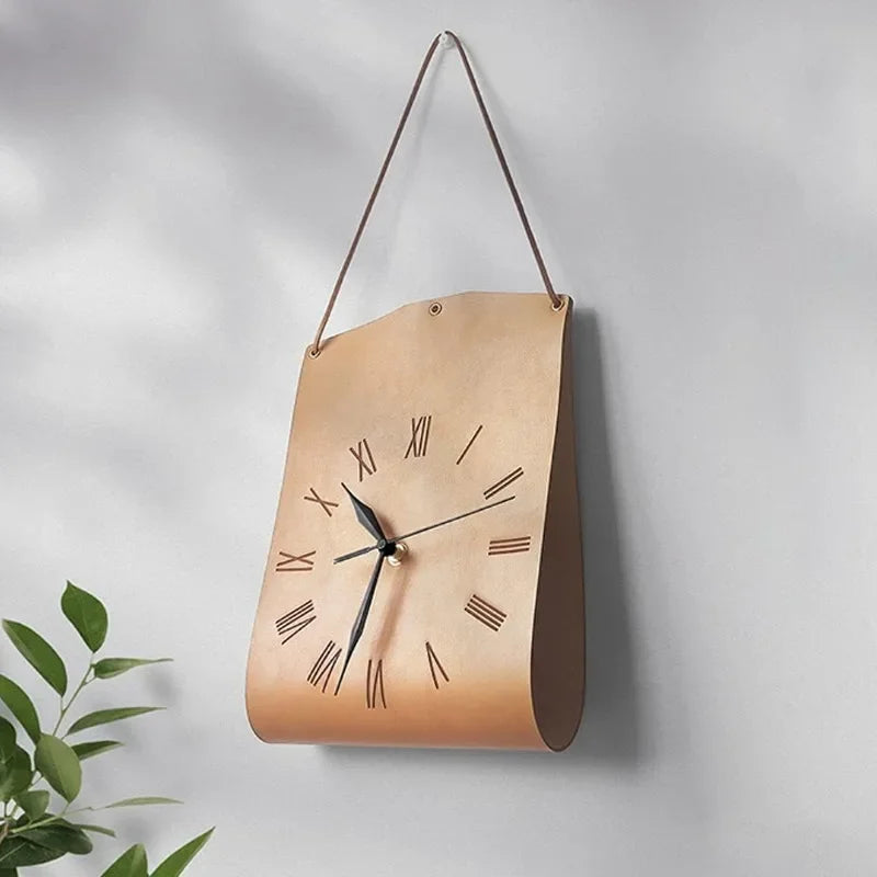 Leather Wall Clock
