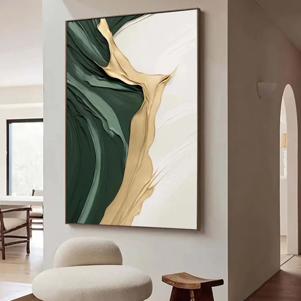 Green Abstract Art Poster