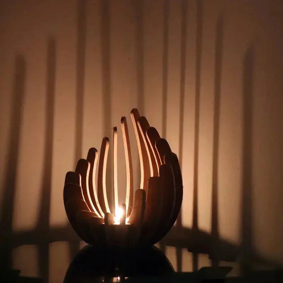 Lotus Shaped Candle Holder _ Brings calm, floral elegance