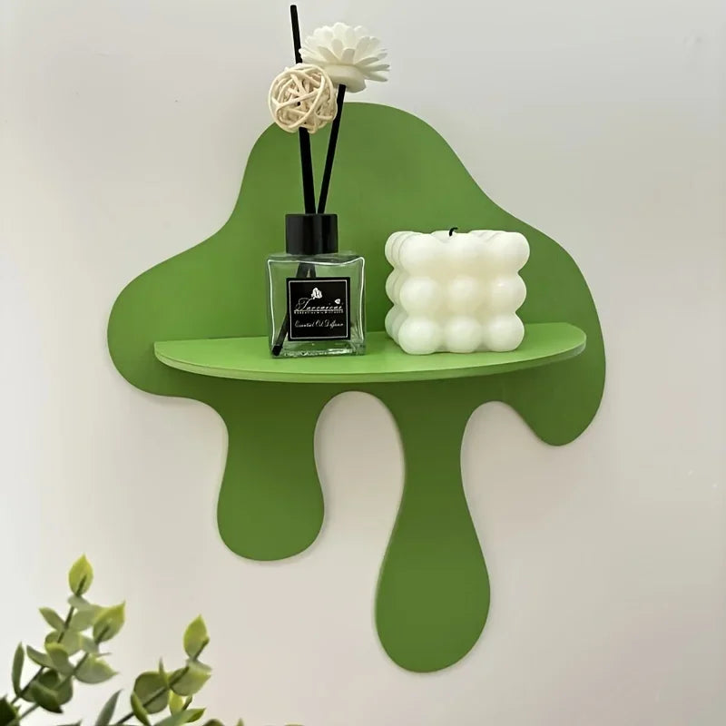 Wooden waterdrop Shelf _ Stylish Wall Accent
