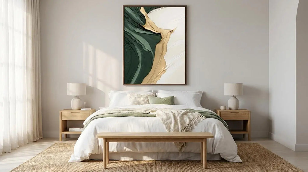 Green Abstract Art Poster