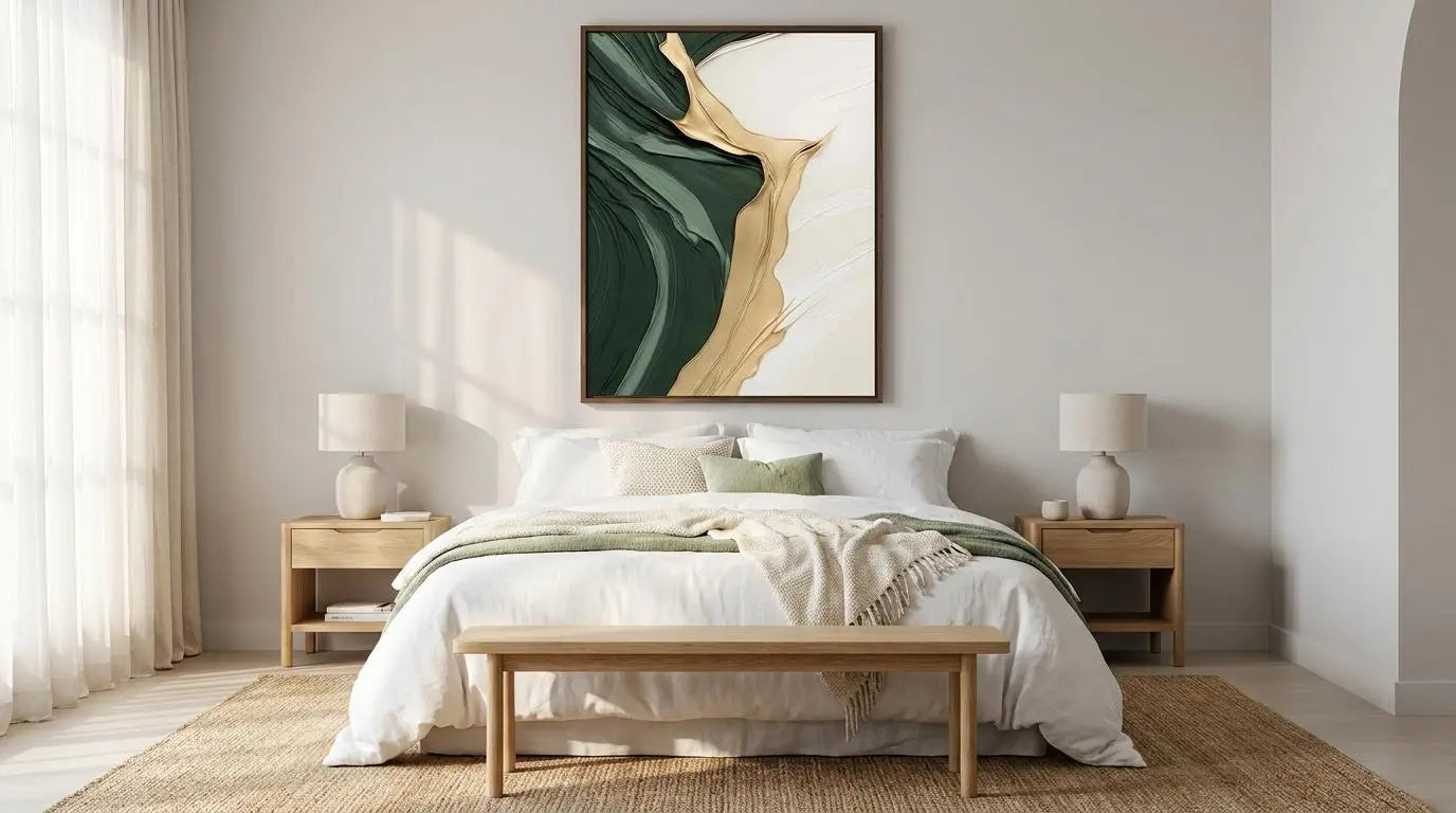 Green Abstract Art Poster