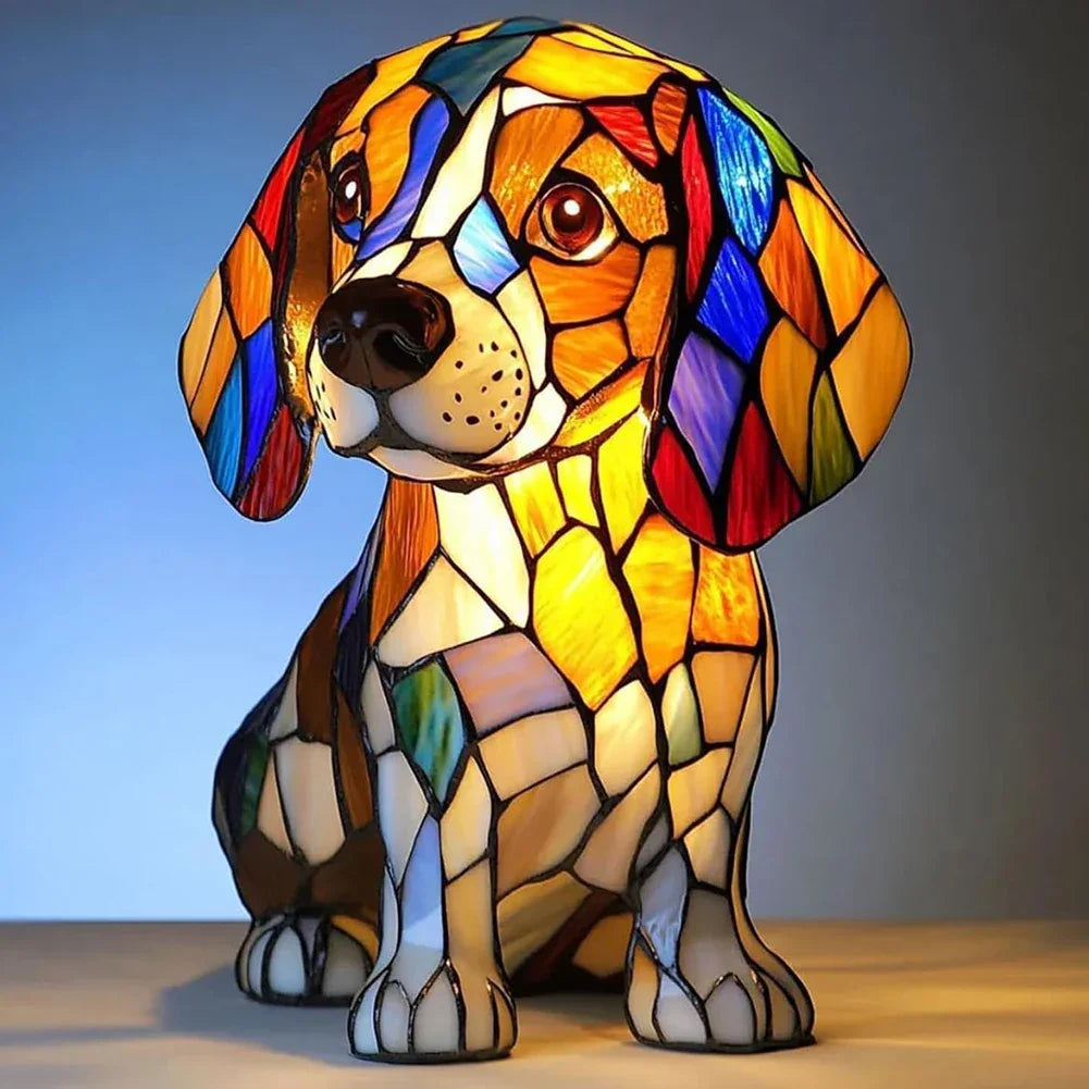 Dog Art Night Lamp _ Charm and a cozy glow