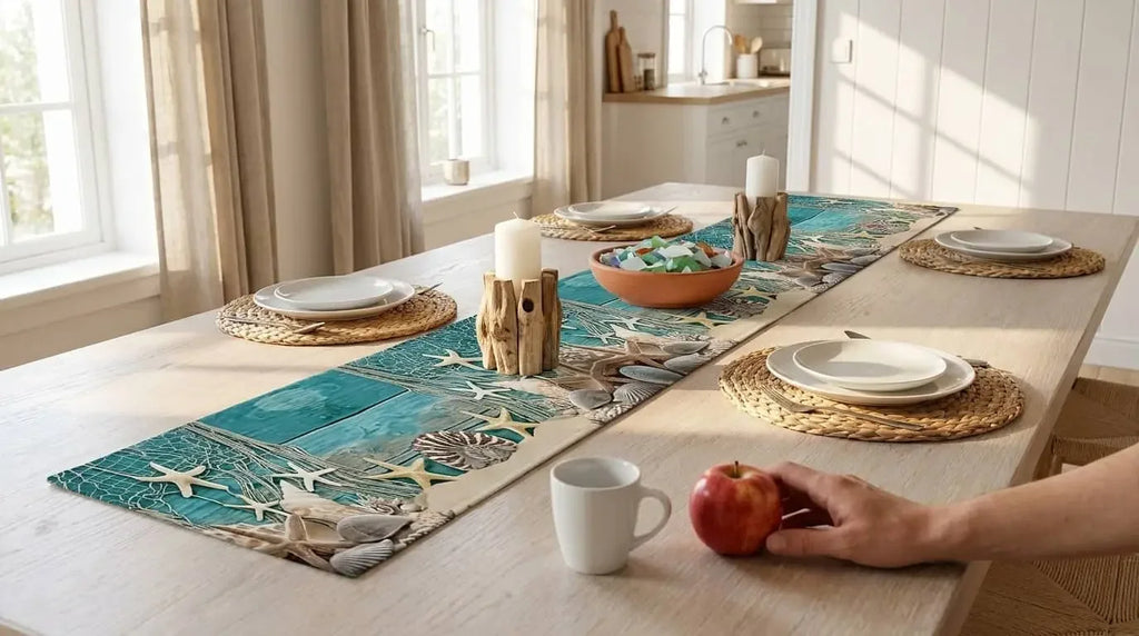Coastal table runner