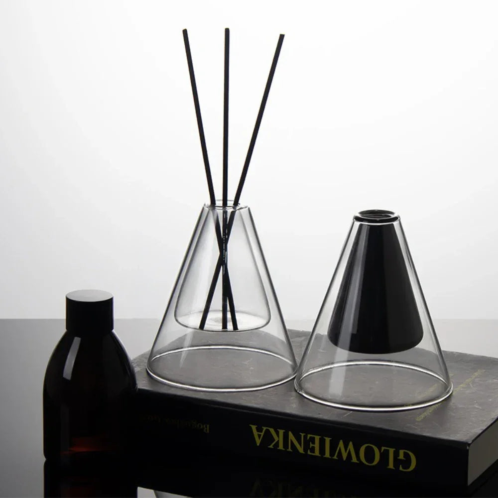 Triangle Glass Aromatherapy Vase