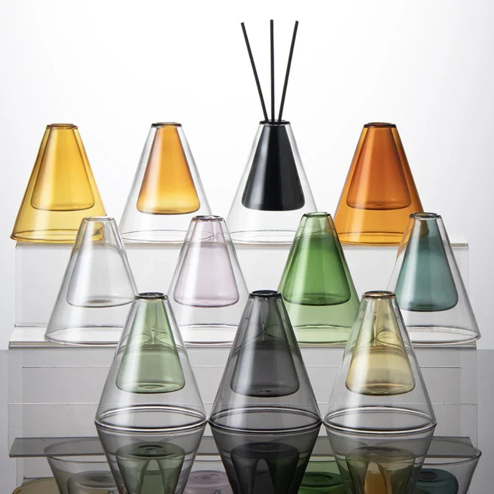 Triangle Glass Aromatherapy Vase