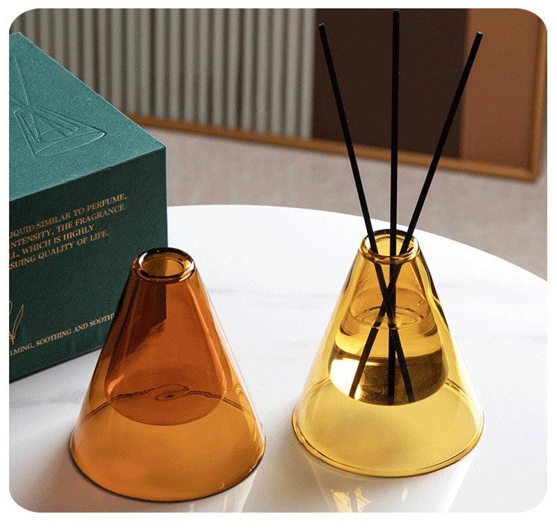 Triangle Glass Aromatherapy Vase