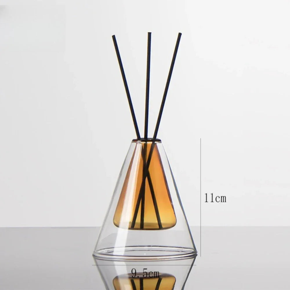 Triangle Glass Aromatherapy Vase