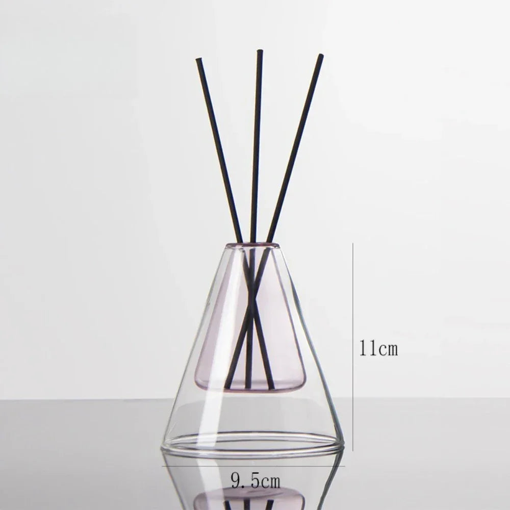 Triangle Glass Aromatherapy Vase