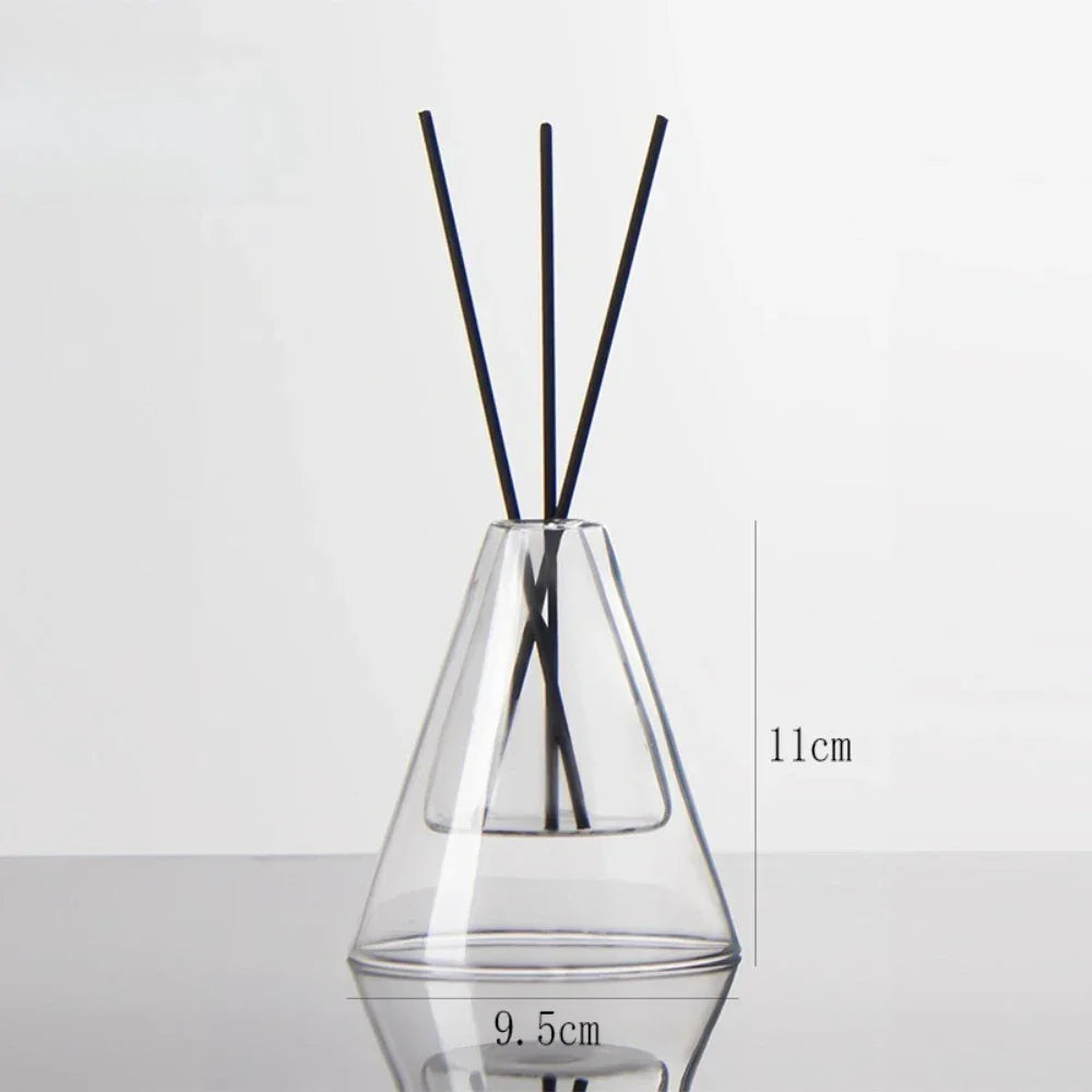 Triangle Glass Aromatherapy Vase