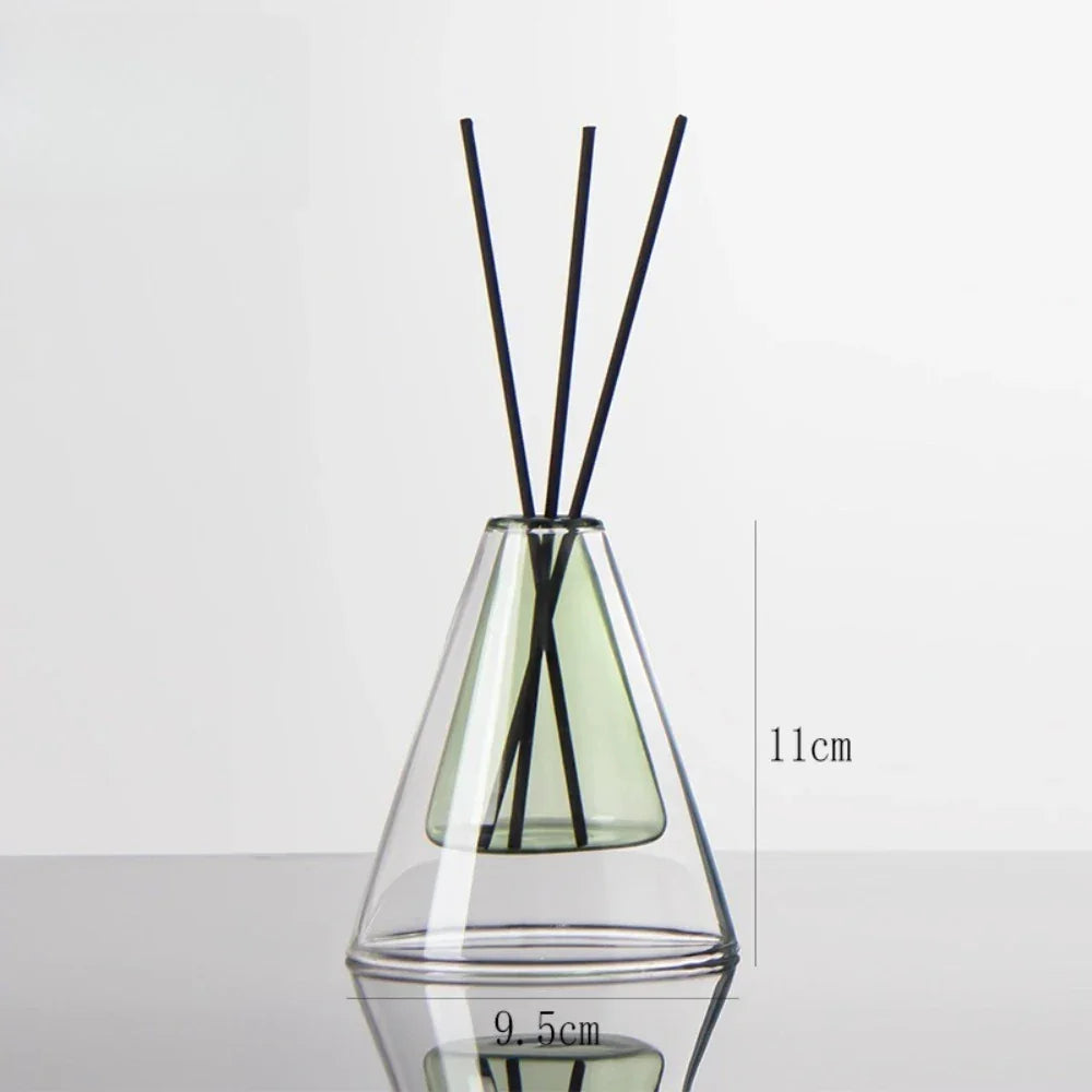 Triangle Glass Aromatherapy Vase