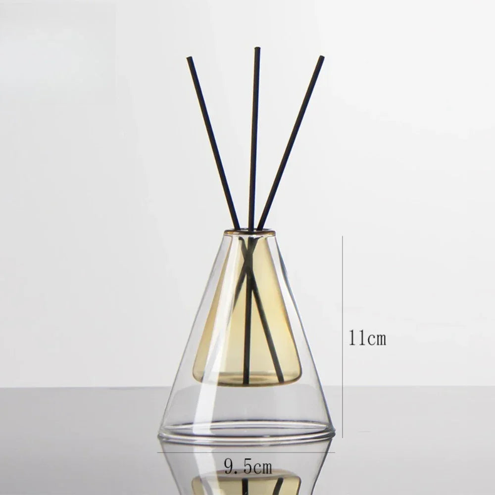 Triangle Glass Aromatherapy Vase