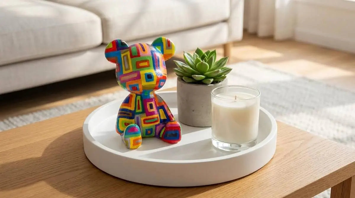Pastel Bear Figure