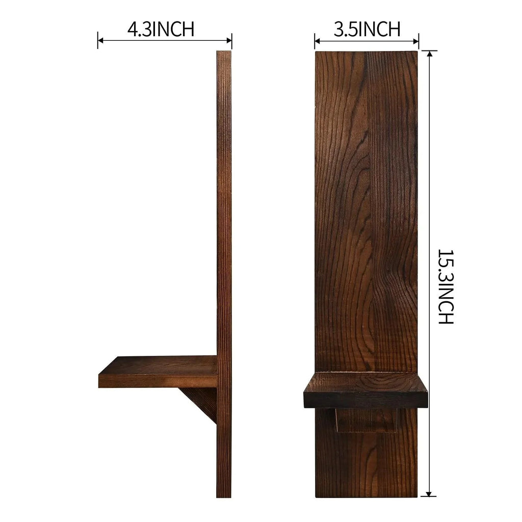 Wooden Wall Candle Sconces